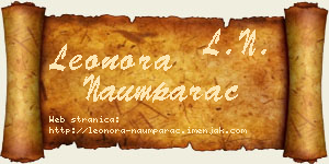 Leonora Naumparac vizit kartica